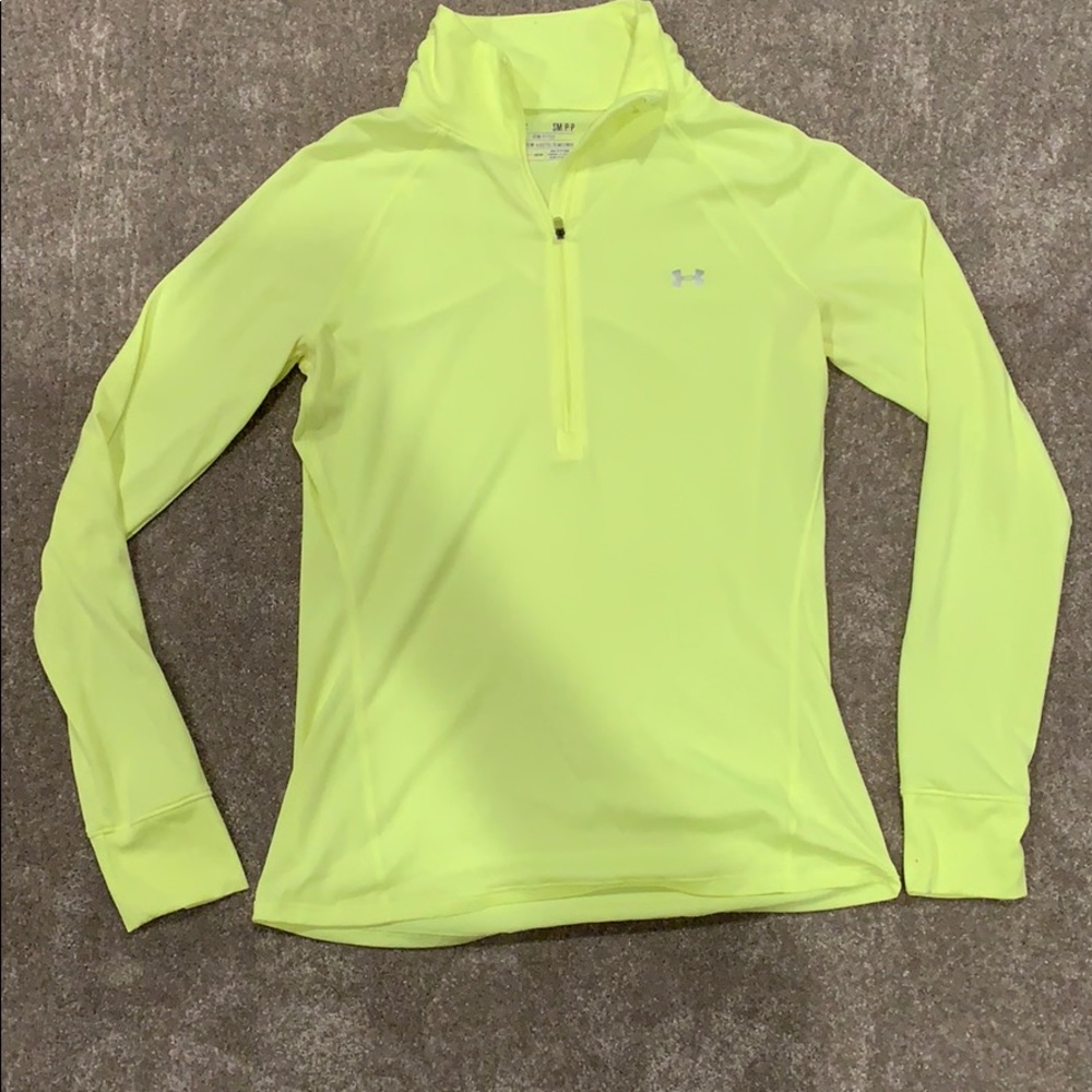 Yellow workout jacket